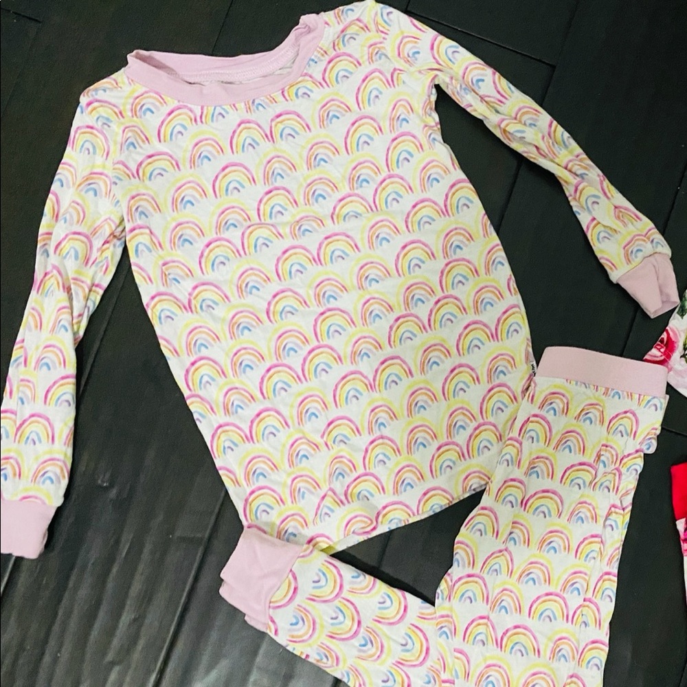 Little Sleepies pastel rainbows pajamas